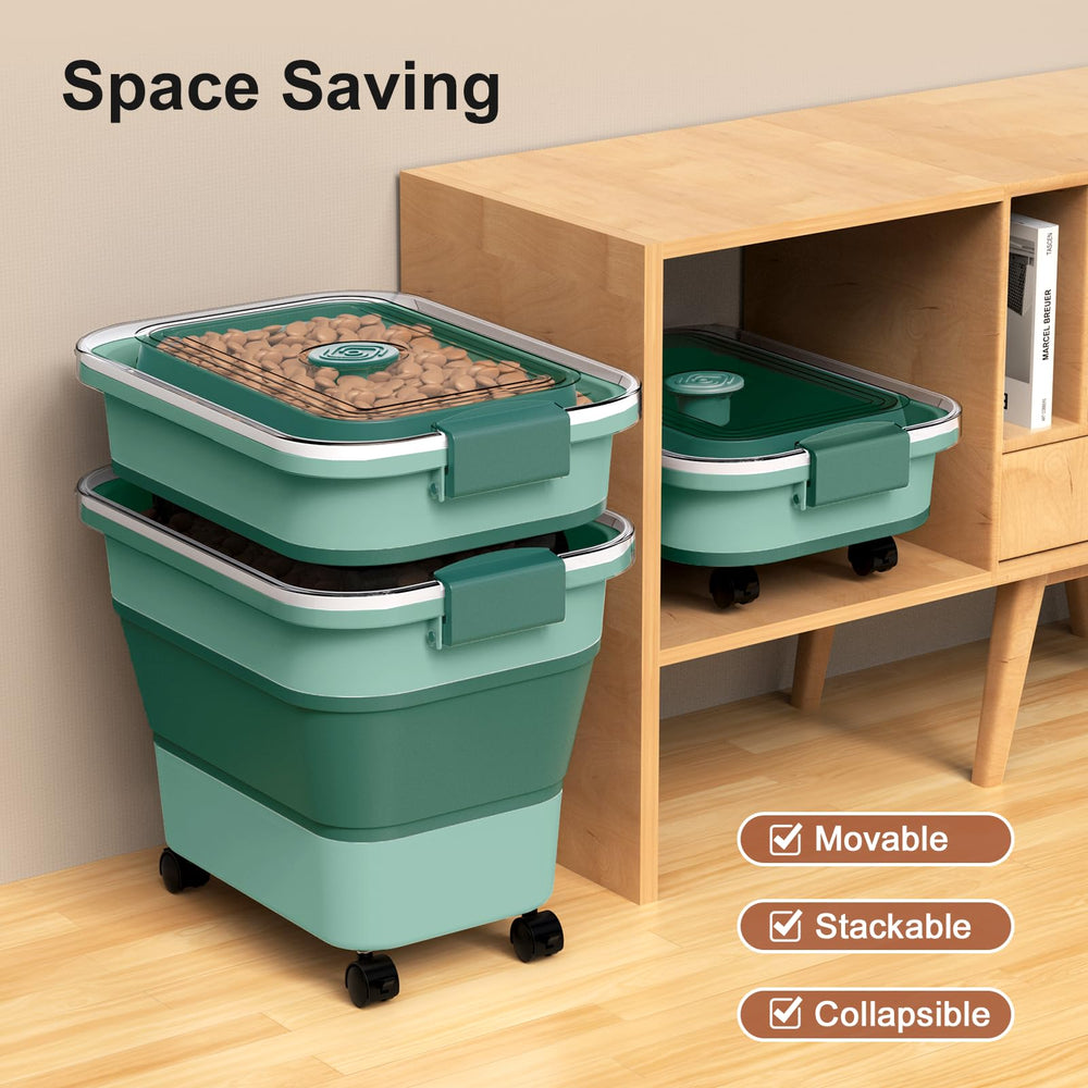 Viretec dry food bin with scoop included for precise serving