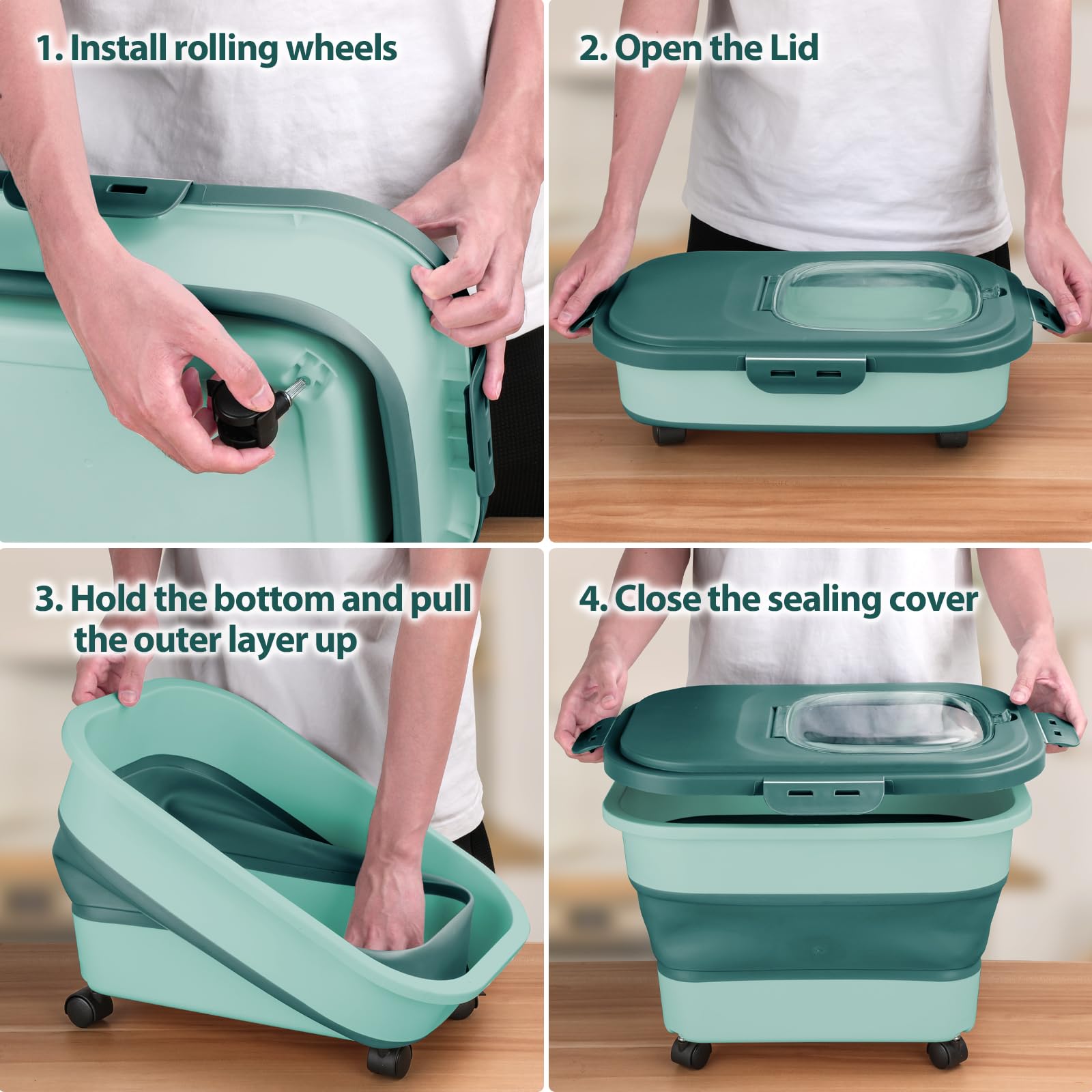 Viretec top-door magnet ensures lid stays closed to preserve freshness