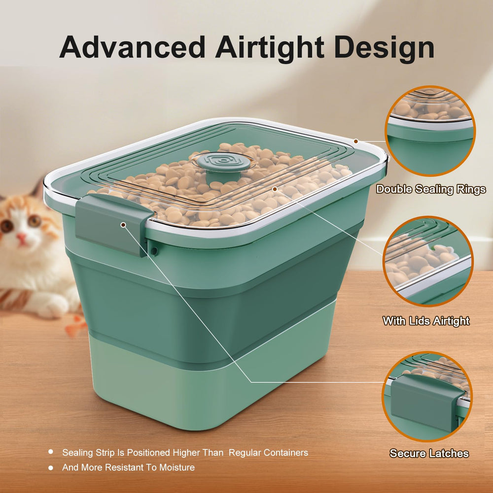 Viretec travel-friendly pet food storage case ready for trips