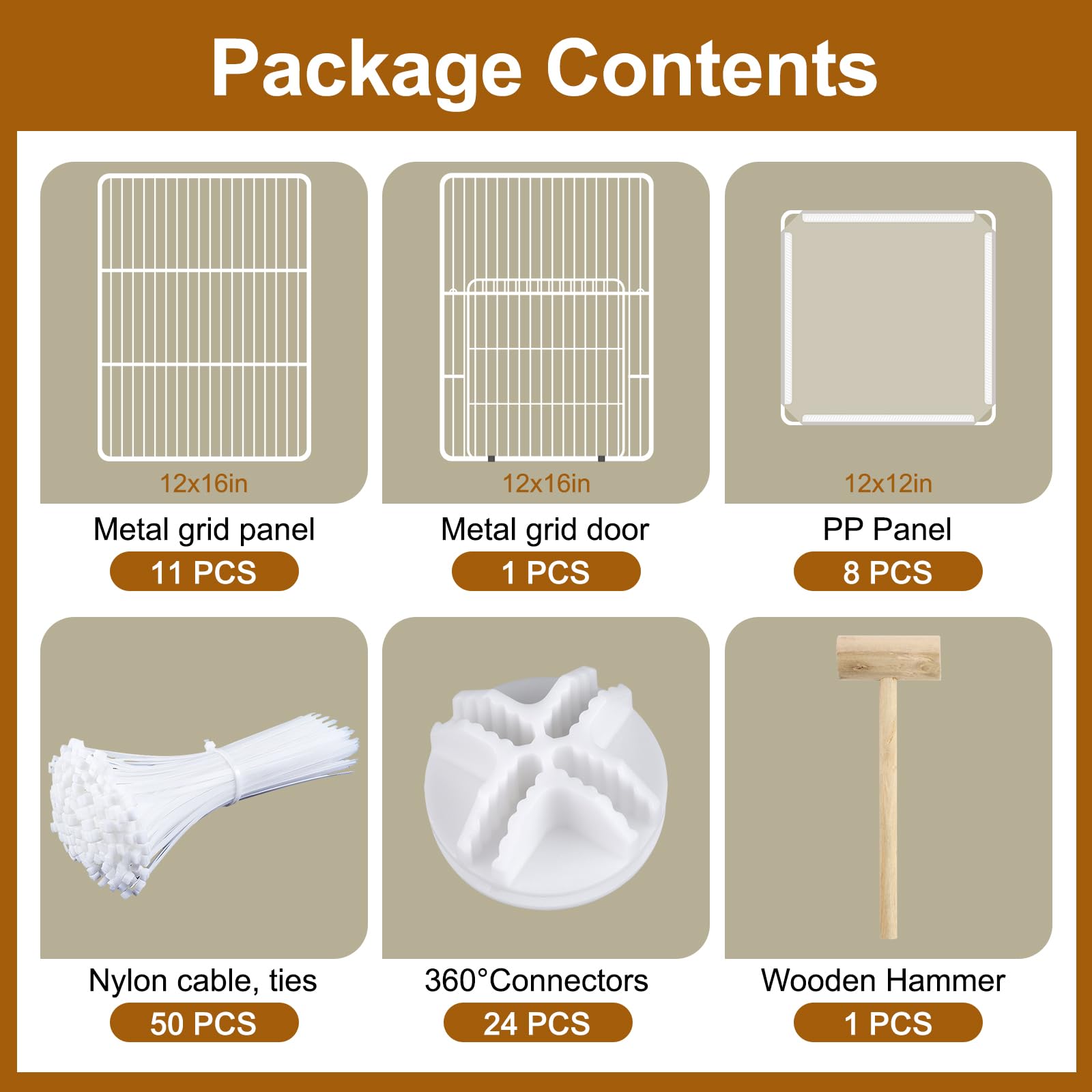 VISCOO 20-panel cage adapts for guinea pigs, rabbits, puppies, and more