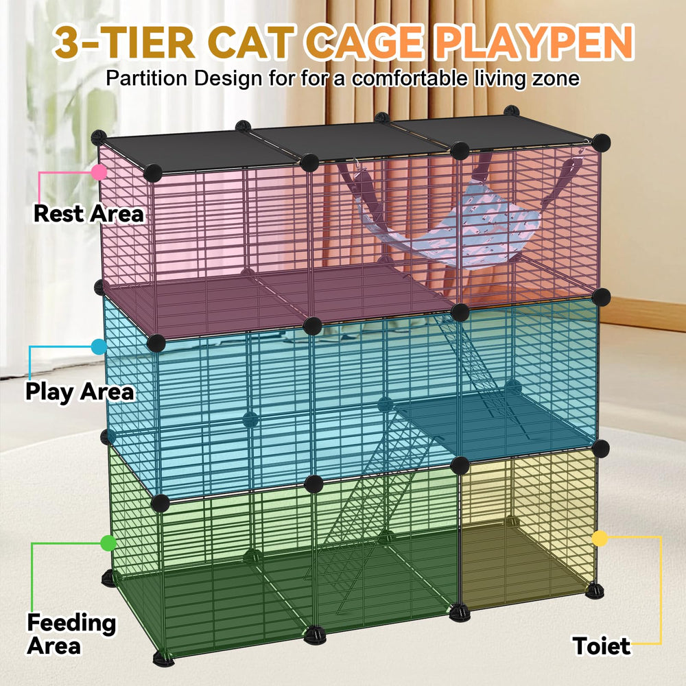 VISCOO Cat Cage demonstrates indoor-outdoor versatility for small pets.