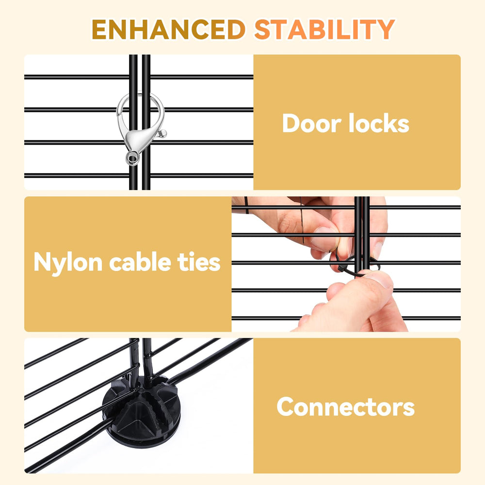 VISCOO Cat Cage indoor-outdoor versatility fits different spaces.
