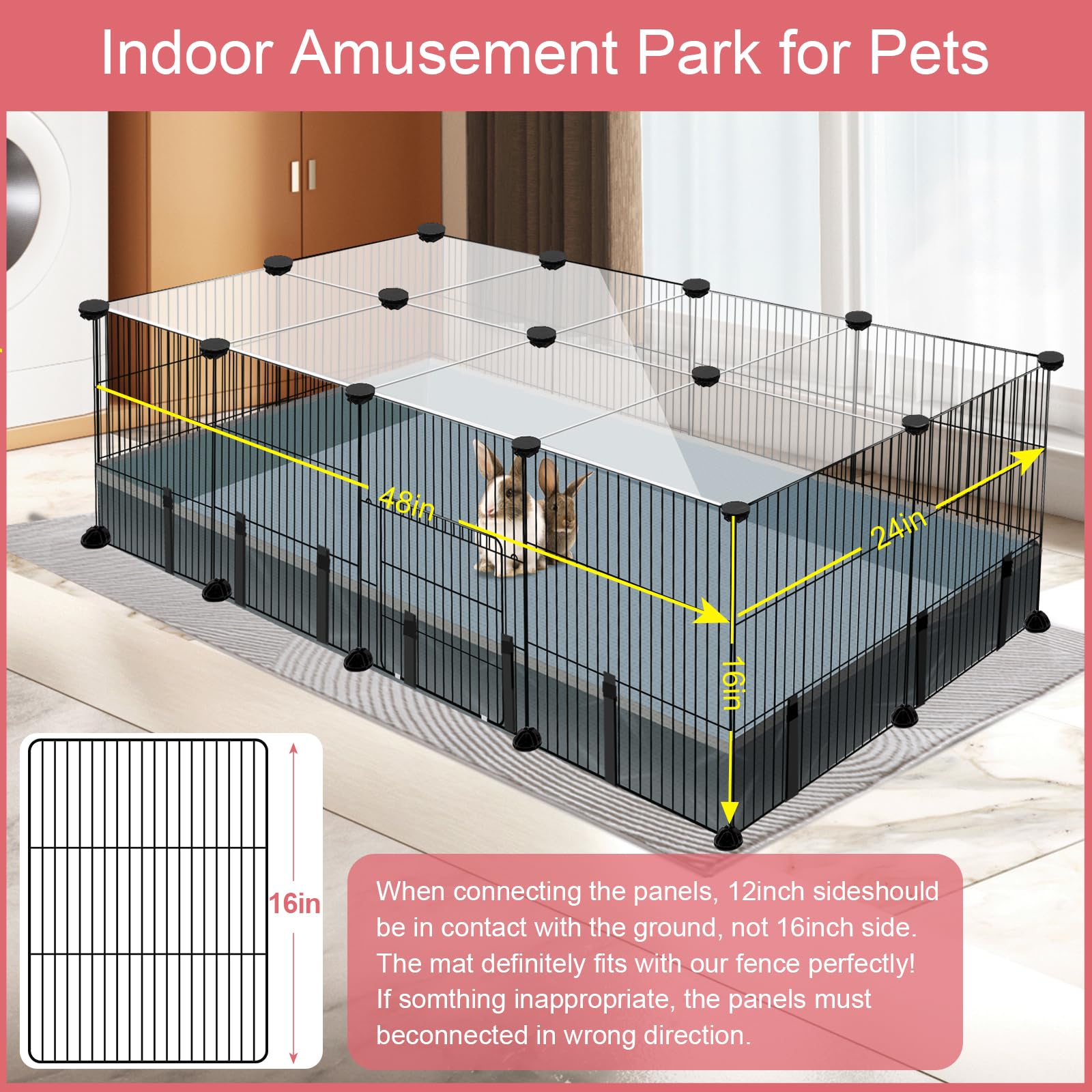 VISCOO zip ties reinforce the playpen for added stability during use