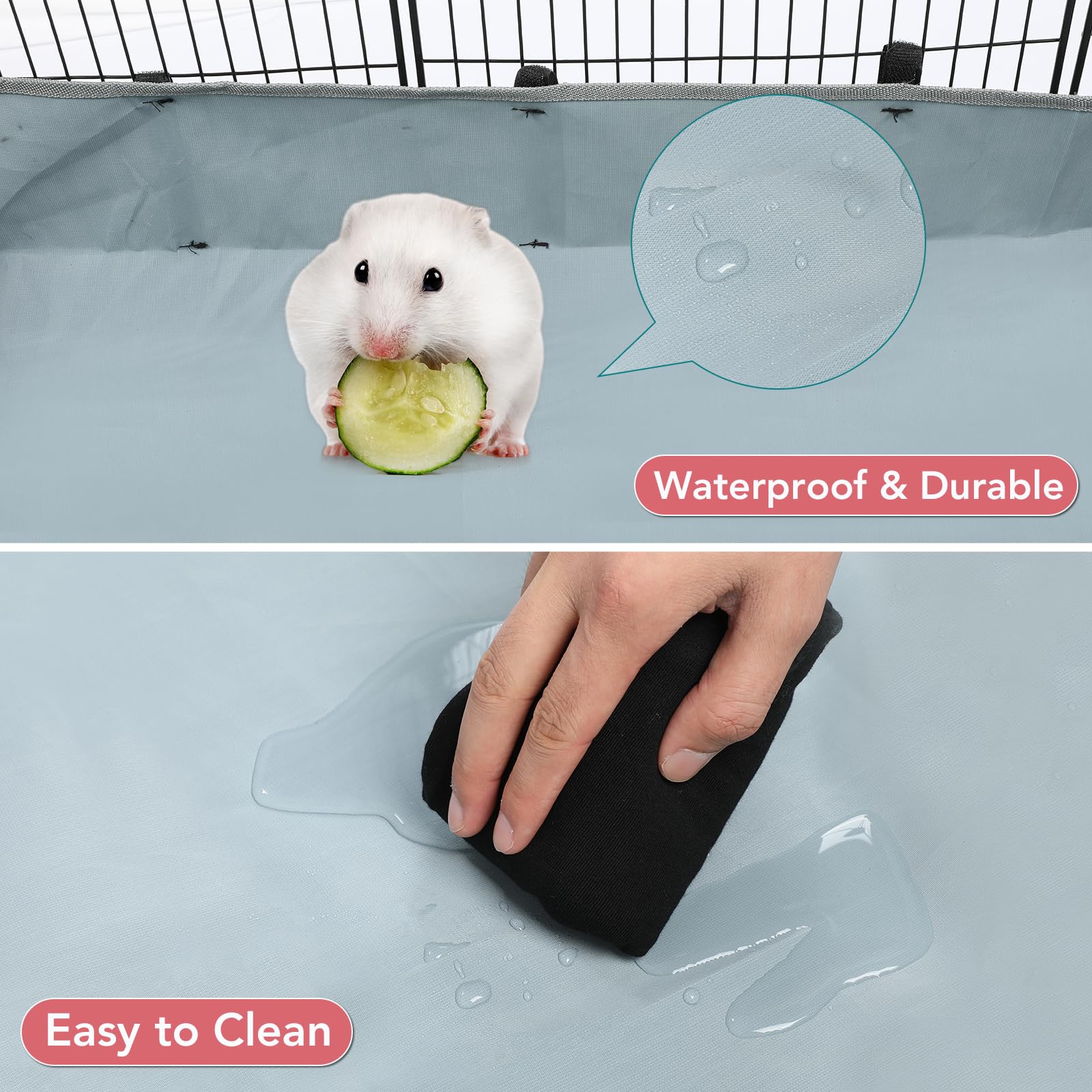VISCOO portable playpen works indoors and outdoors for flexible pet play.
