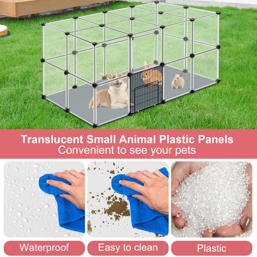 VISCOO small pets safe assembly highlighting modular, edge-free panels