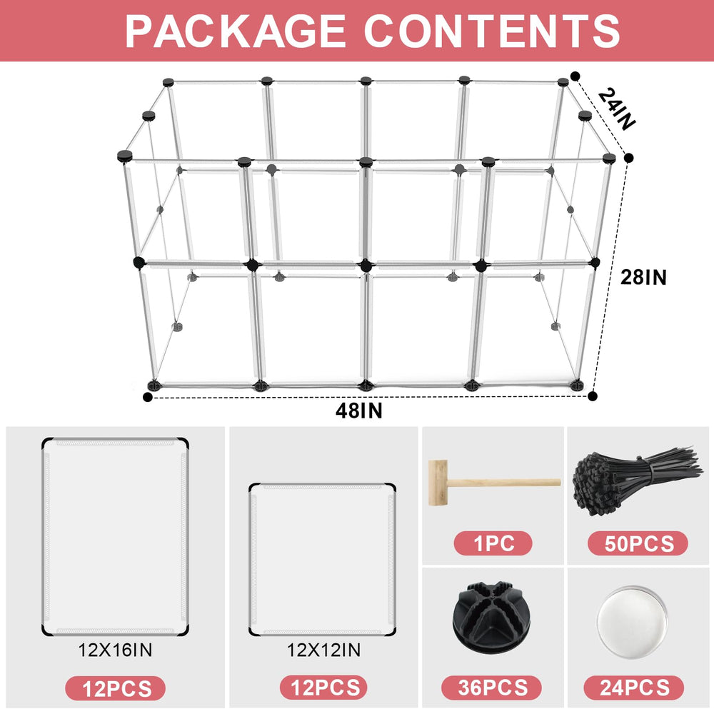 VISCOO transparent plastic enclosure for easy pet visibility during play.