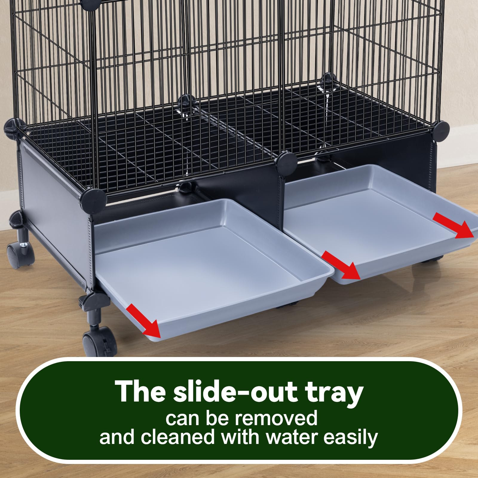 VISCOO slide out tray enables quick cleaning and maintenance