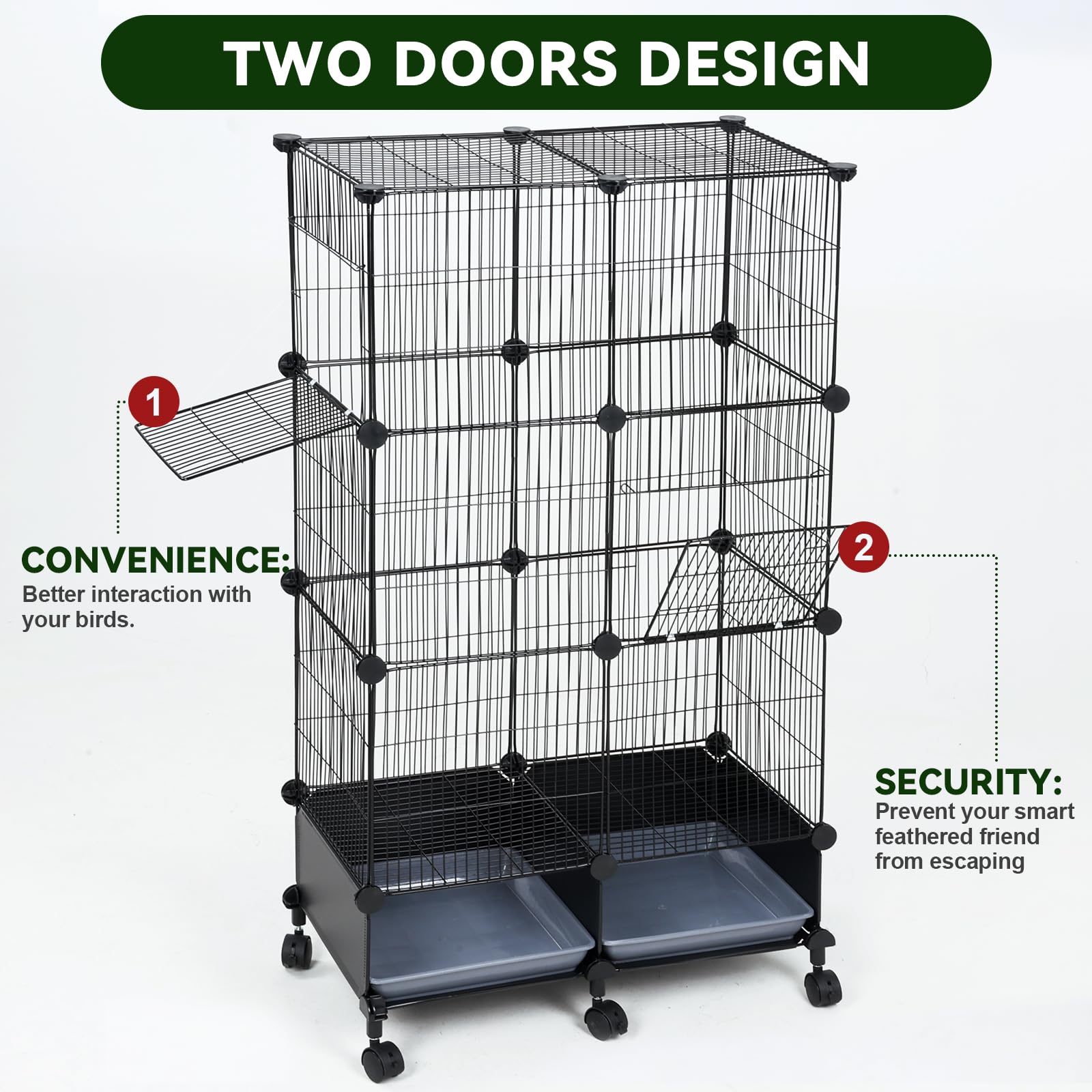 VISCOO two doors design for safe access and ventilation