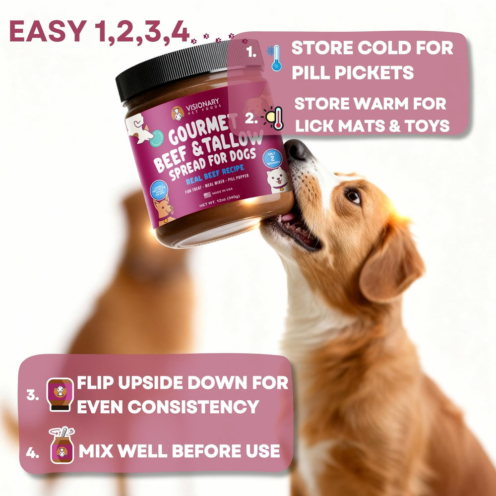 Visionary Pet Foods Beef Meat Spread is made in the USA.