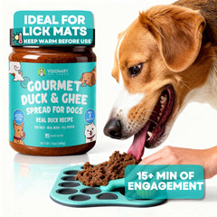 Pill pockets using Visionary Pet Foods Duck Meat Spread for easier med administration.