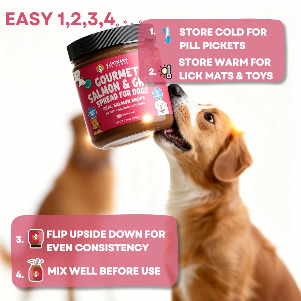 Visionary Pet Foods Salmon Meat Spread proudly made in the USA.