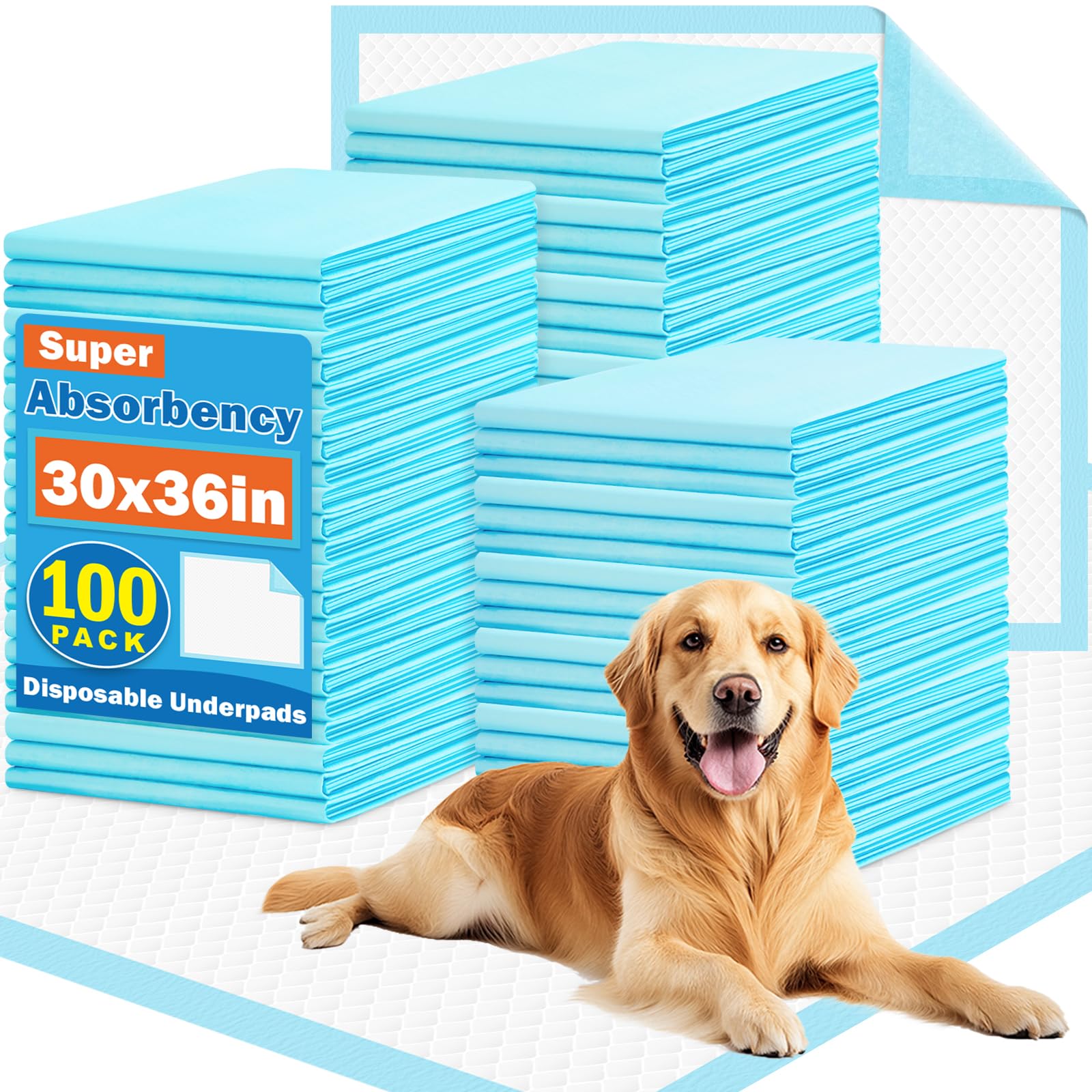Visrie 100-pack XL dog pee pad for large-area housebreaking
