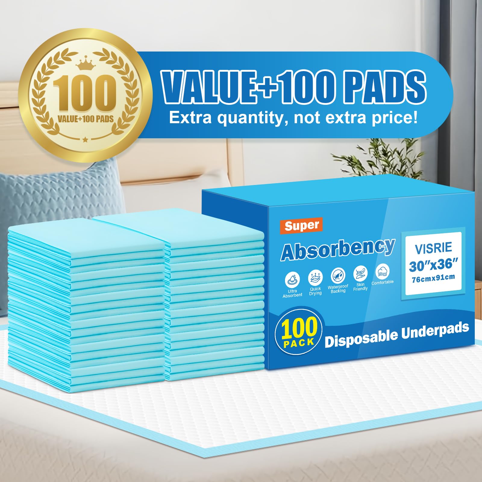 Visrie bulk 100-count pack saves time and reorders