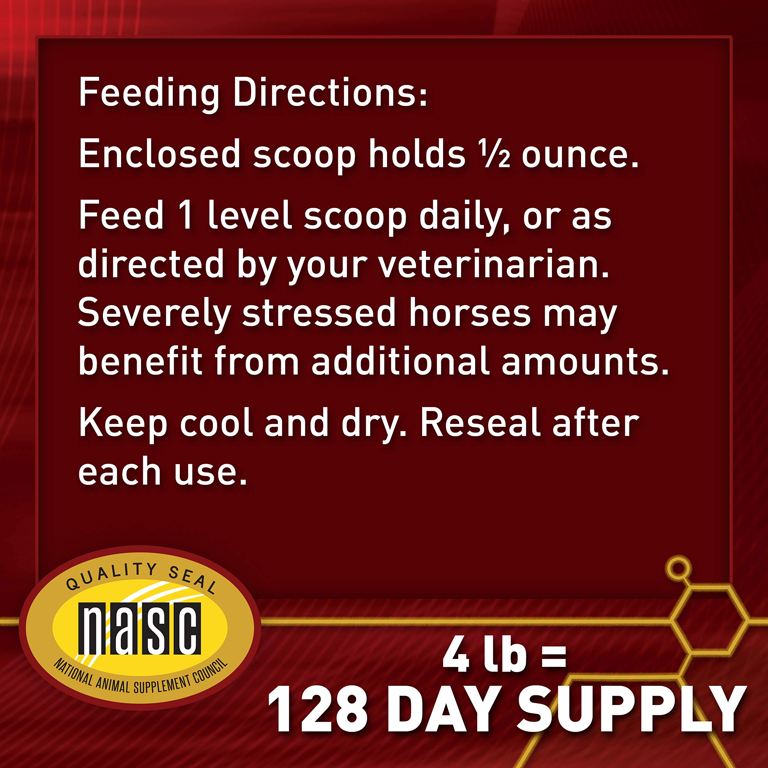 Ingredients like yeast culture and alfalfa in Vita Flex Pro E-5000 formula