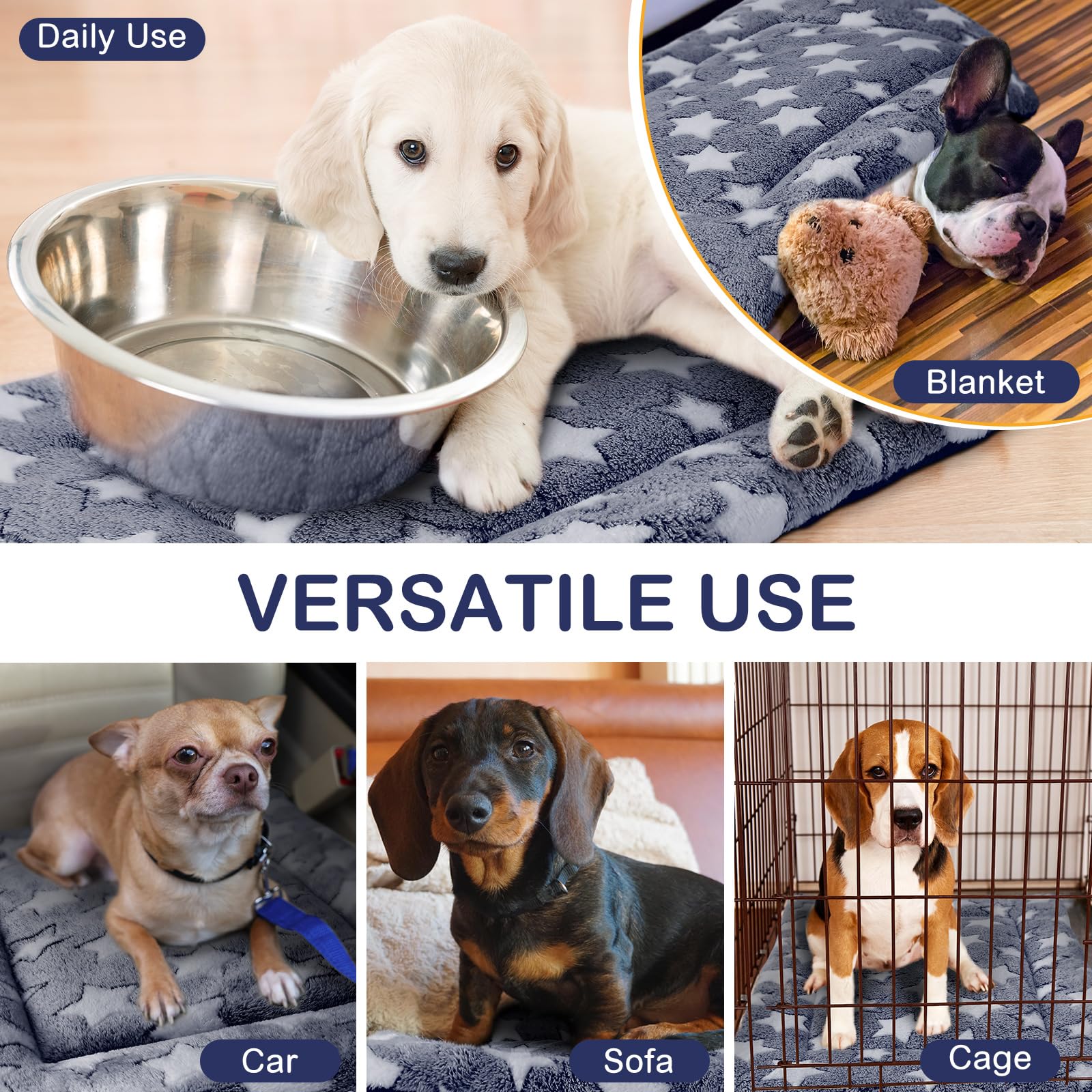 VitalCozy linen-cotton breathable side; keeps pets cool in warm weather.
