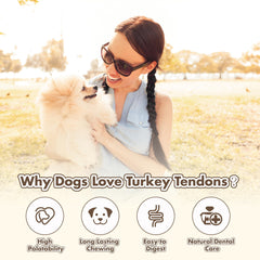 VITADAY high-protein turkey tendons support lean muscle in dogs.
