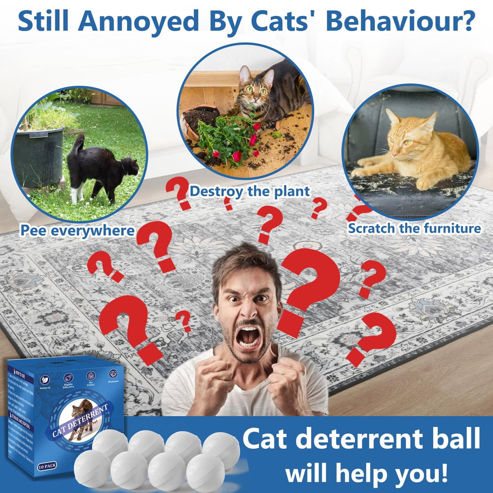 VITAFOR cat deterrent in a garden protecting plants