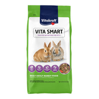 Vitakraft VitaSmart bag close-up with timothy hay base for daily rabbit nutrition