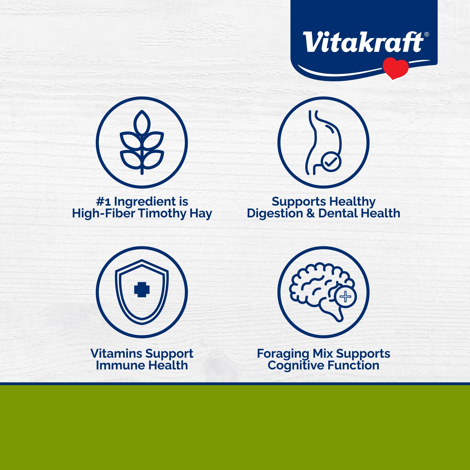 Close-up of Vitakraft Vita Smart pellets showing texture variety for nibbling.