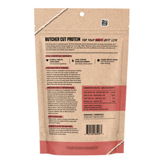 Vital Essentials chicken hearts treat close-up, single-ingredient nutrition for active dogs.