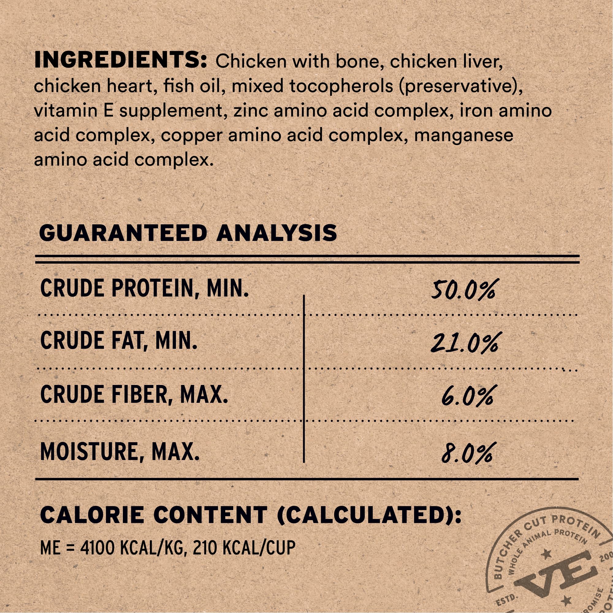 Vital Essentials chicken mini nibs poured into a bowl for a protein boost.