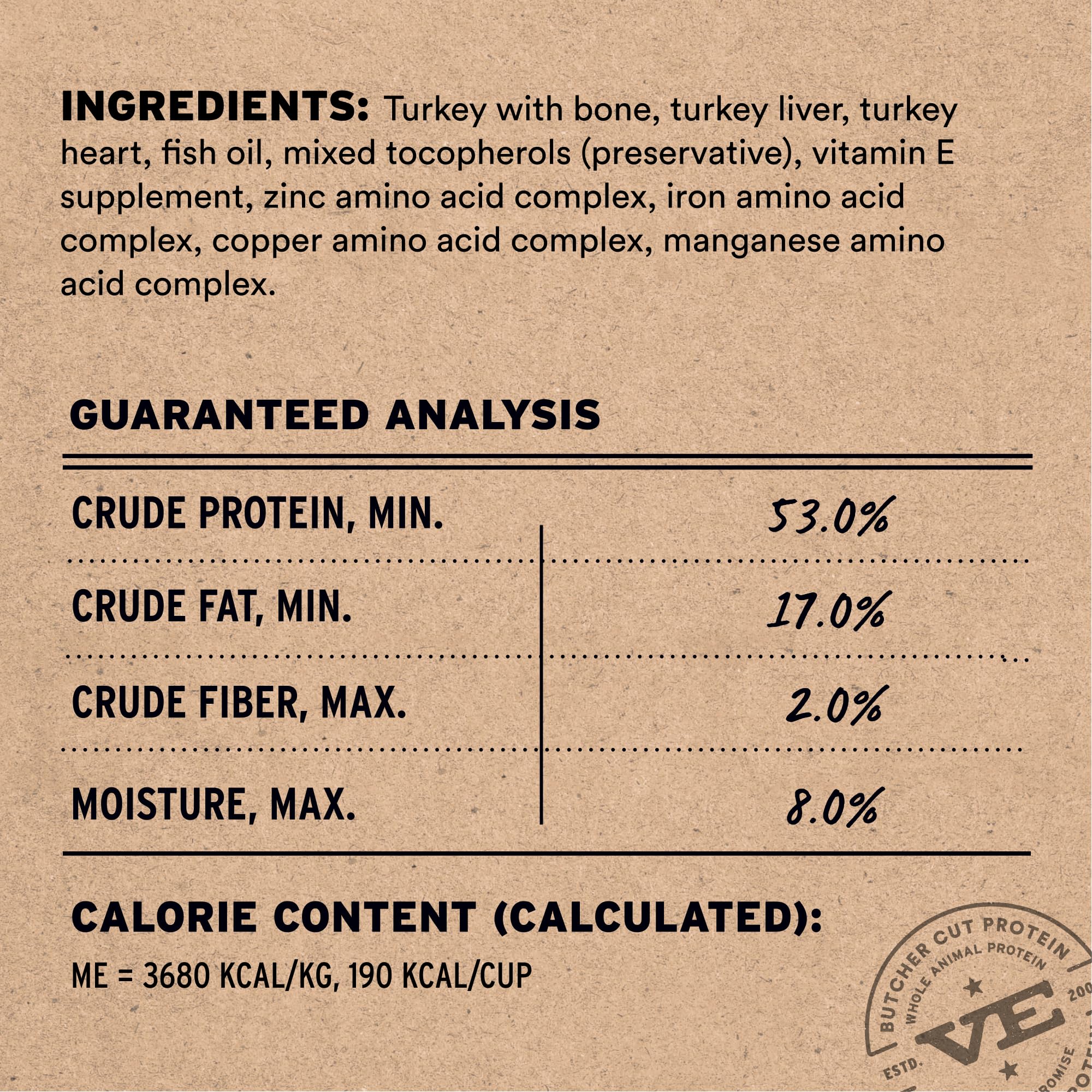 Vital Essentials nibs texture detail shows crunchy surface ideal for quick meals