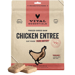 Vital Essentials freeze-dried cat food packaging ready to measure and serve