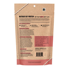 Vital Essentials freeze-dried chicken breast treat close-up shows crisp texture for training.