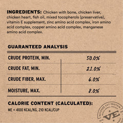 Vital Essentials serving bowl with nibs demonstrates complete meal option for dogs.