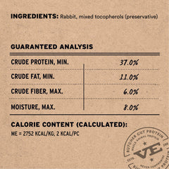 Vital Essentials raw rabbit protein morsels emphasize single-protein nutrition