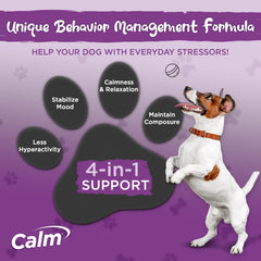Vital Planet Calm dog chew being served supports relaxation during travel.