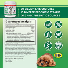 Vital Planet Flora Dog powder scoop for easy daily dosing.