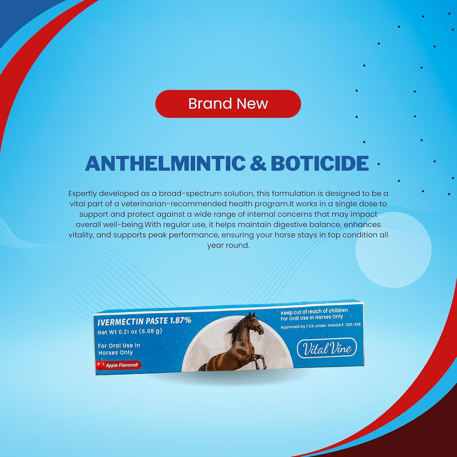 Three syringe pack from Vital Vine for ongoing horse care routines