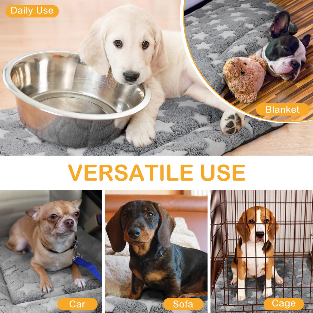 VitalCozy rectangle crate mat design compatible with standard kennels.