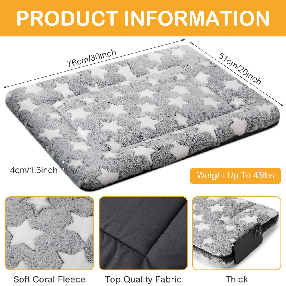 VitalCozy dog crate pad linen side breathable design for hot seasons.