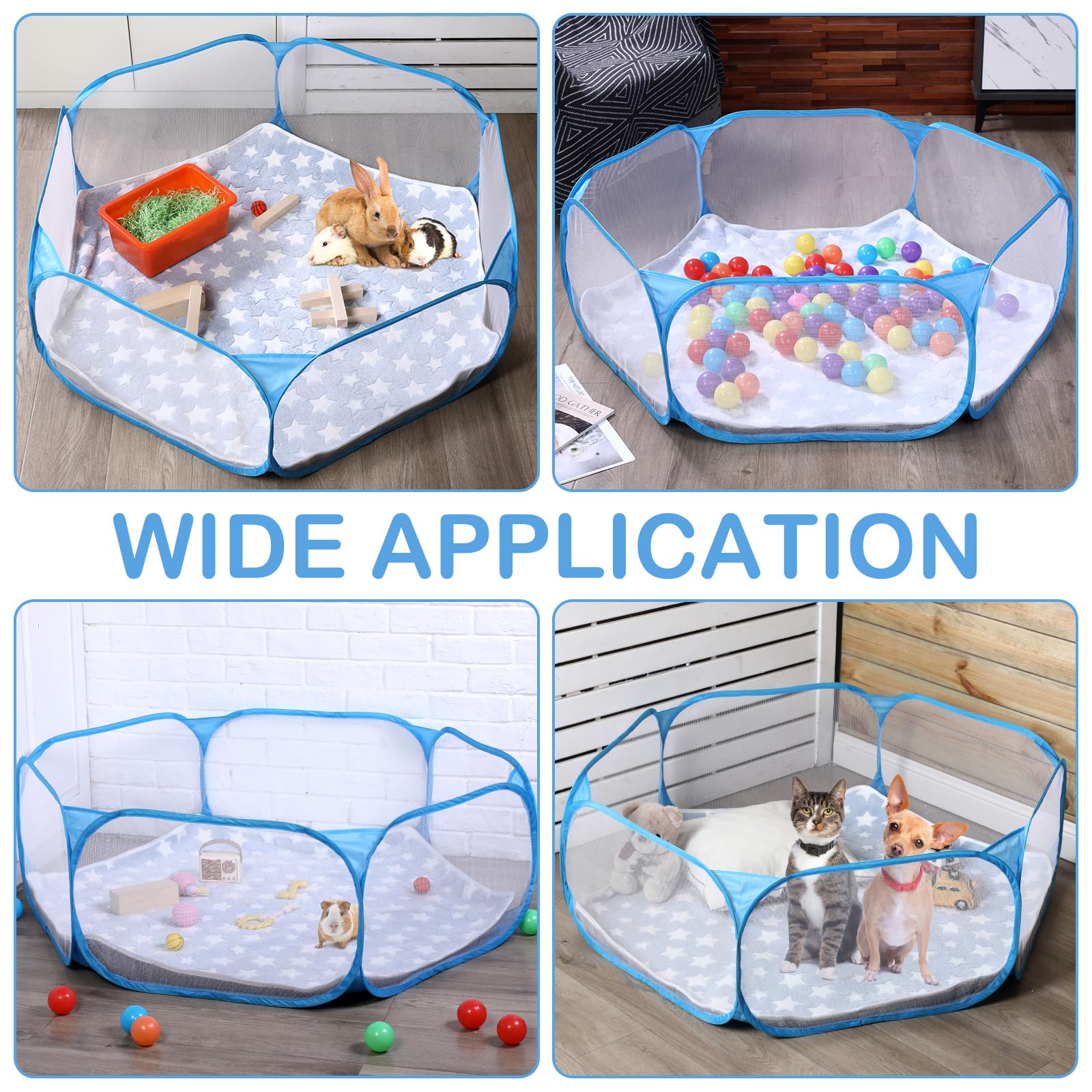 VitalCozy foldable exercise playpen opens in seconds for convenience.