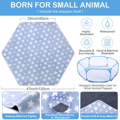 VitalCozy portable yard fence with mat for travel and outdoor use.