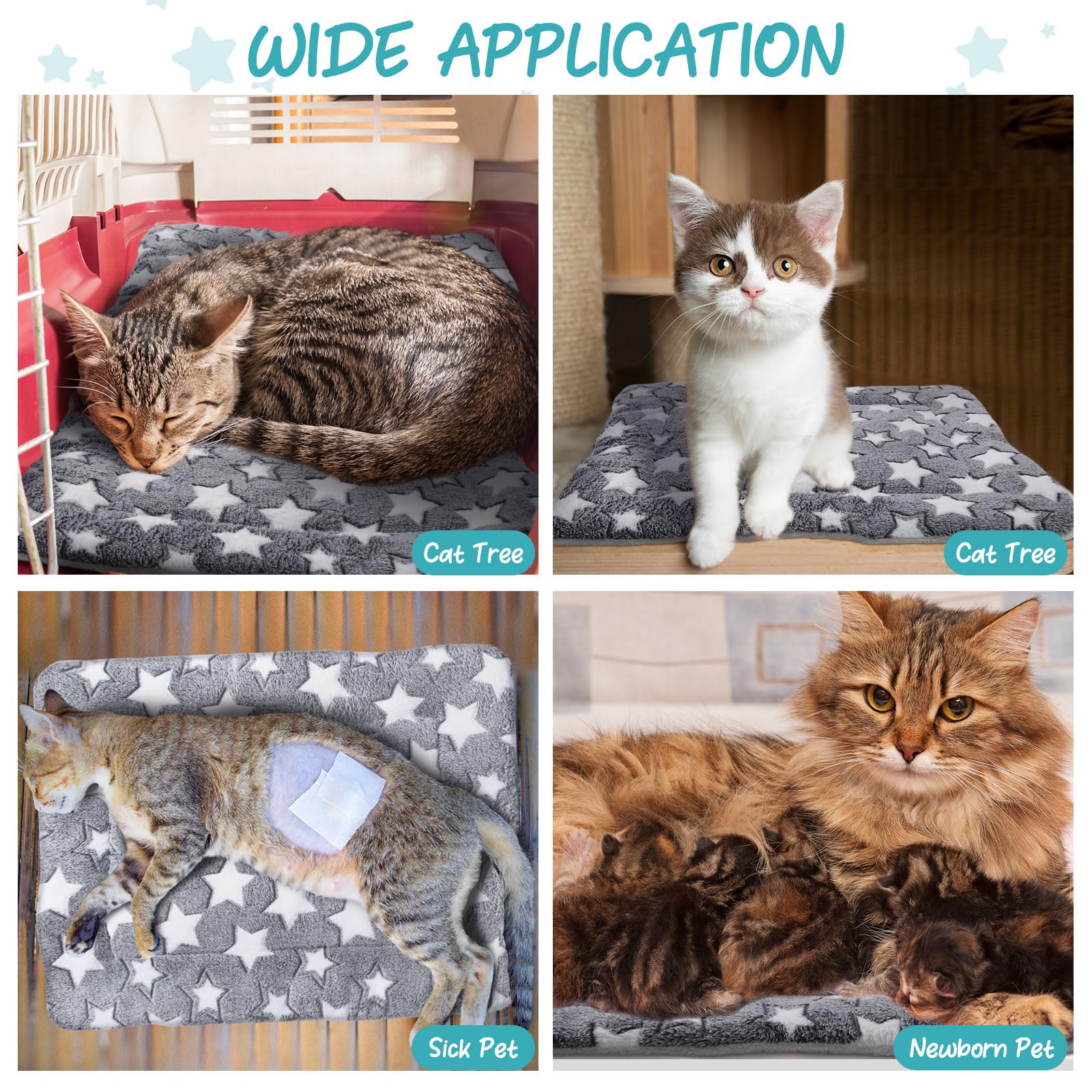 VitalCozy reversible design cat pad, 22x18 inches, offering year-round comfort.