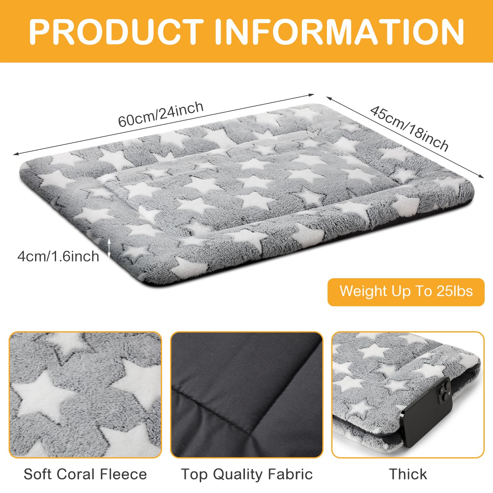 VitalCozy plush reversible side provides warmth for cooler rooms.