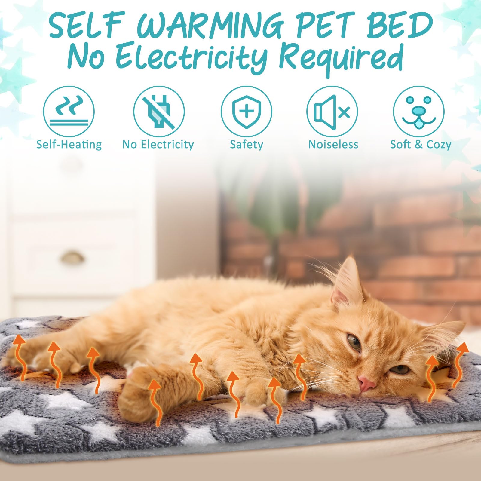 VitalCozy soft fabric close-up of self-warming pad delivering cozy naps.