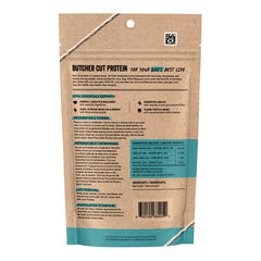 Vital Essentials bully-stick piece close-up highlighting rich meat texture for chews.