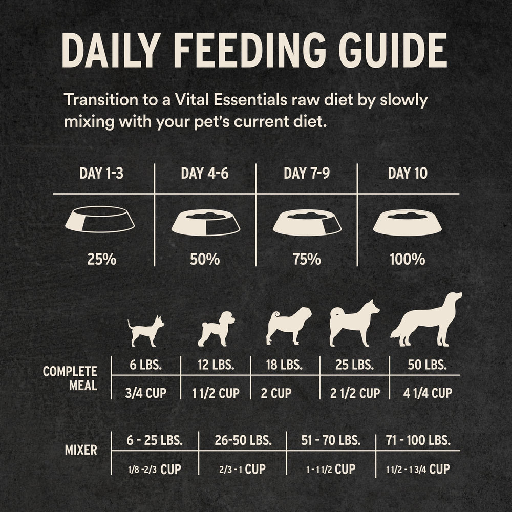 Vital Essentials freeze-dried texture closeup shows crunchy, protein-rich bites.