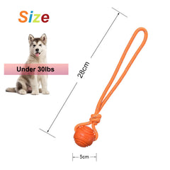 Vitalili buoyant rope toy designed for swimming and water play with dogs