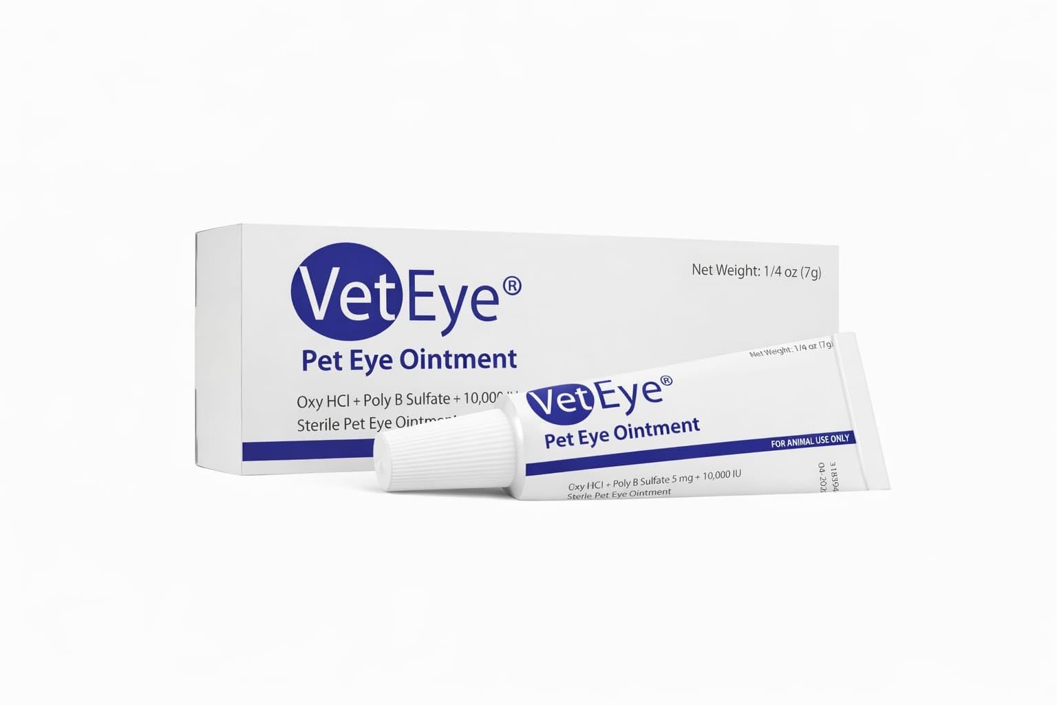 VetEye animal eye care kit shows simple topical routine
