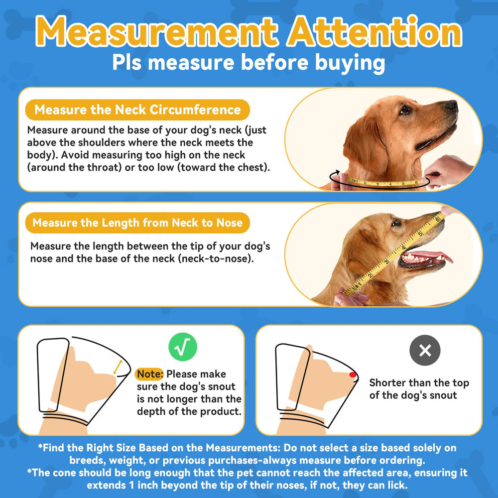Vithael dog cone soft edge protects neck during use.