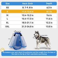 Vithael waterproof outer layer of dog cone, easy to wipe clean after outdoor use