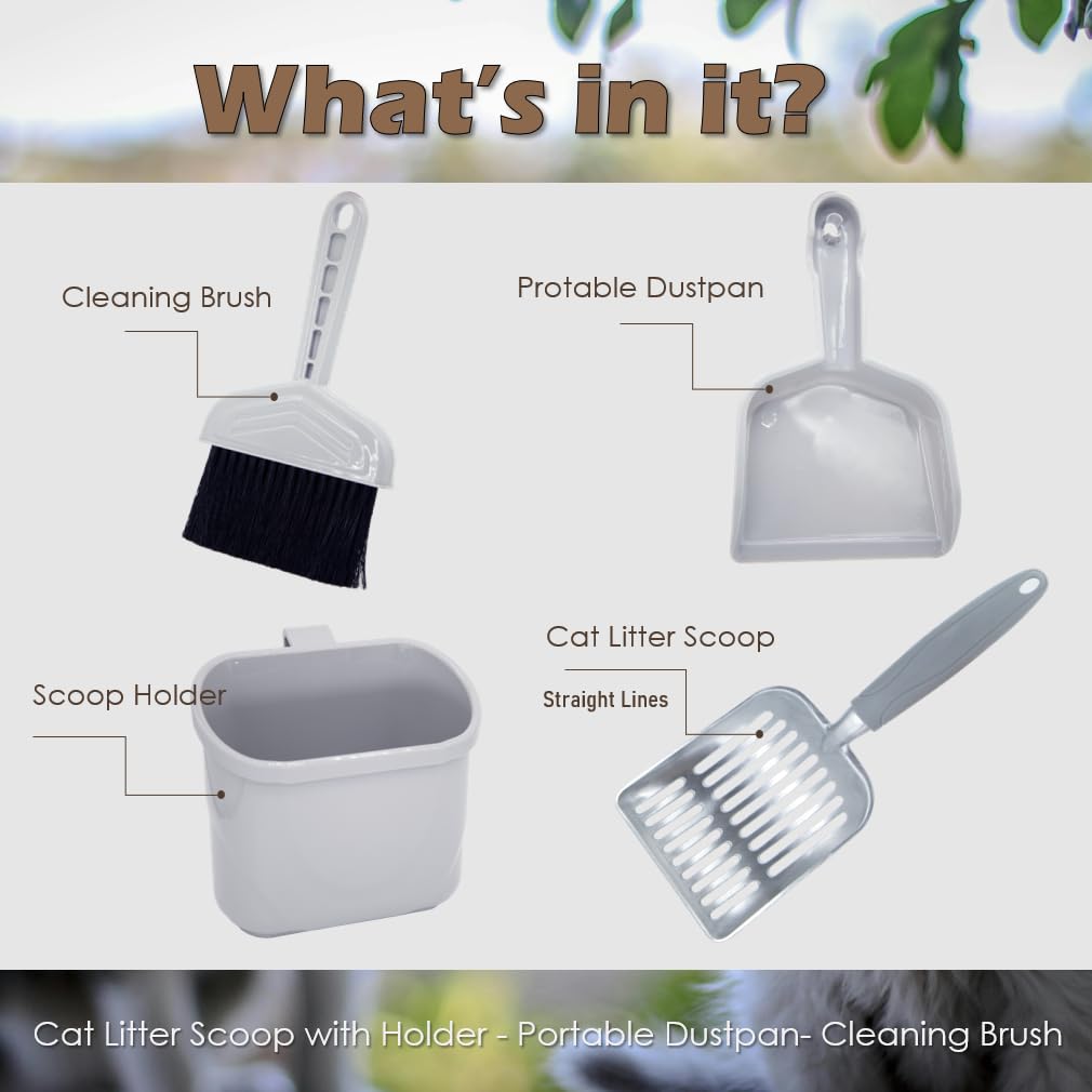 Vitisyao aluminum litter scooper close-up showing durability