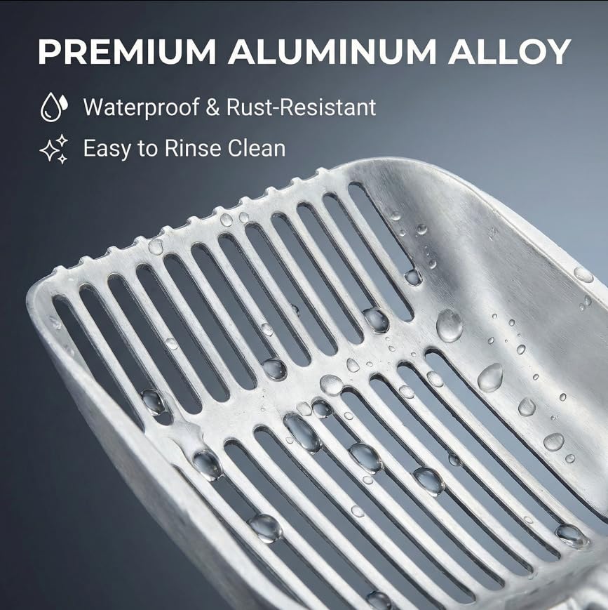 Vitisyao heavy-duty aluminum scoop for long-lasting daily use in corners