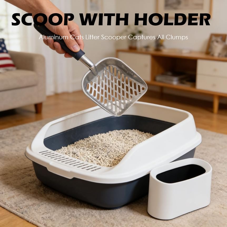 Oversize Vitisyao metal scooper efficiently separates litter