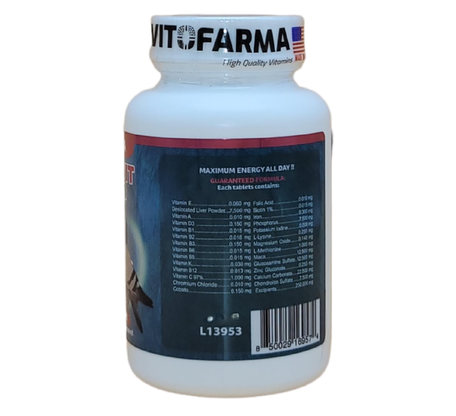 VITOFARMA Multivit supports immune function and daily health for pigeons.